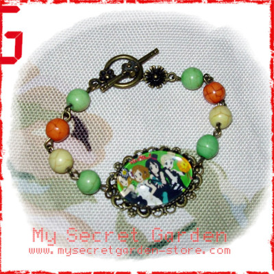 K-On ! けいおん anime Cabochon Bronze Bracelet  K-On ! けいおん anime Cabochon Bronze Bracelet
